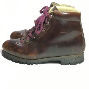 Pivetta Woman s Vintage Mountaineering Boots Brown Size 8.5AA VGUC-